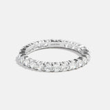 Diana Sterling Silver Eternity Ring - 3MM Stones