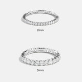 Diana Sterling Silver Eternity Ring - 2MM Stones
