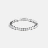 Diana Sterling Silver Eternity Ring - 2MM Stones