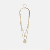 Lyra Celestial Layered Necklace - Gold/Pavé