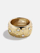 Lyra Celestial Bubble Ring - Gold/Pavé