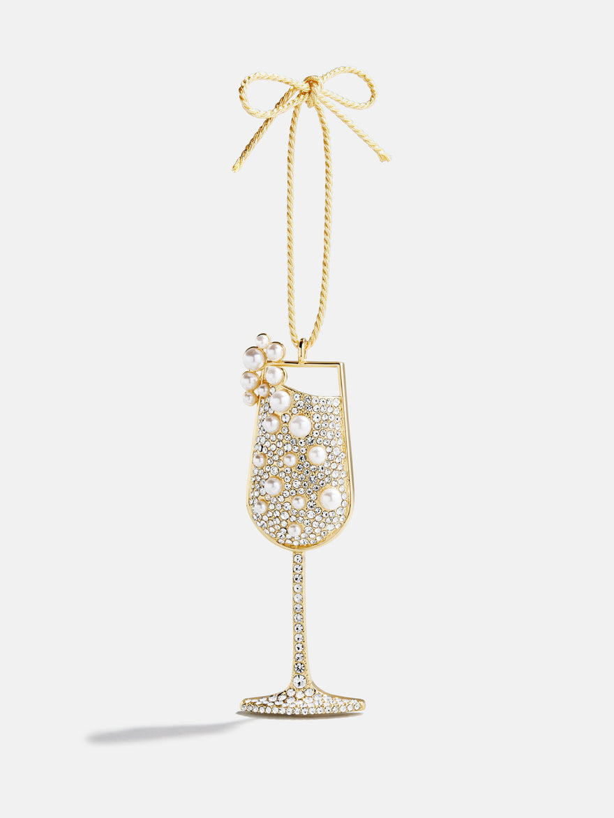 Bubbly and Bright Champagne Ornament - Champagne