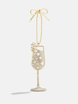 BaubleBar Bubbly and Bright Champagne Ornament - Champagne - 
    Christmas holiday ornament 
  
