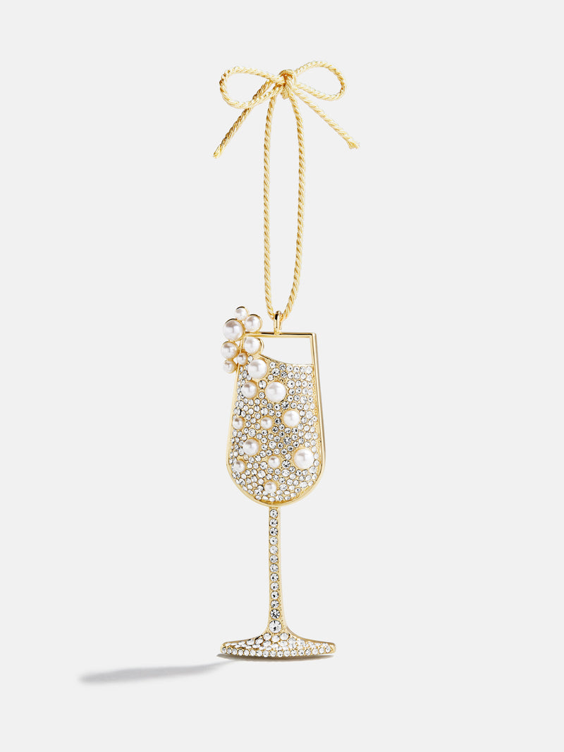 BaubleBar Bubbly and Bright Champagne Ornament - Champagne - 
    Christmas holiday ornament 
  
