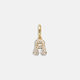 Pavé Bubble Initial Cluster Charm  - A