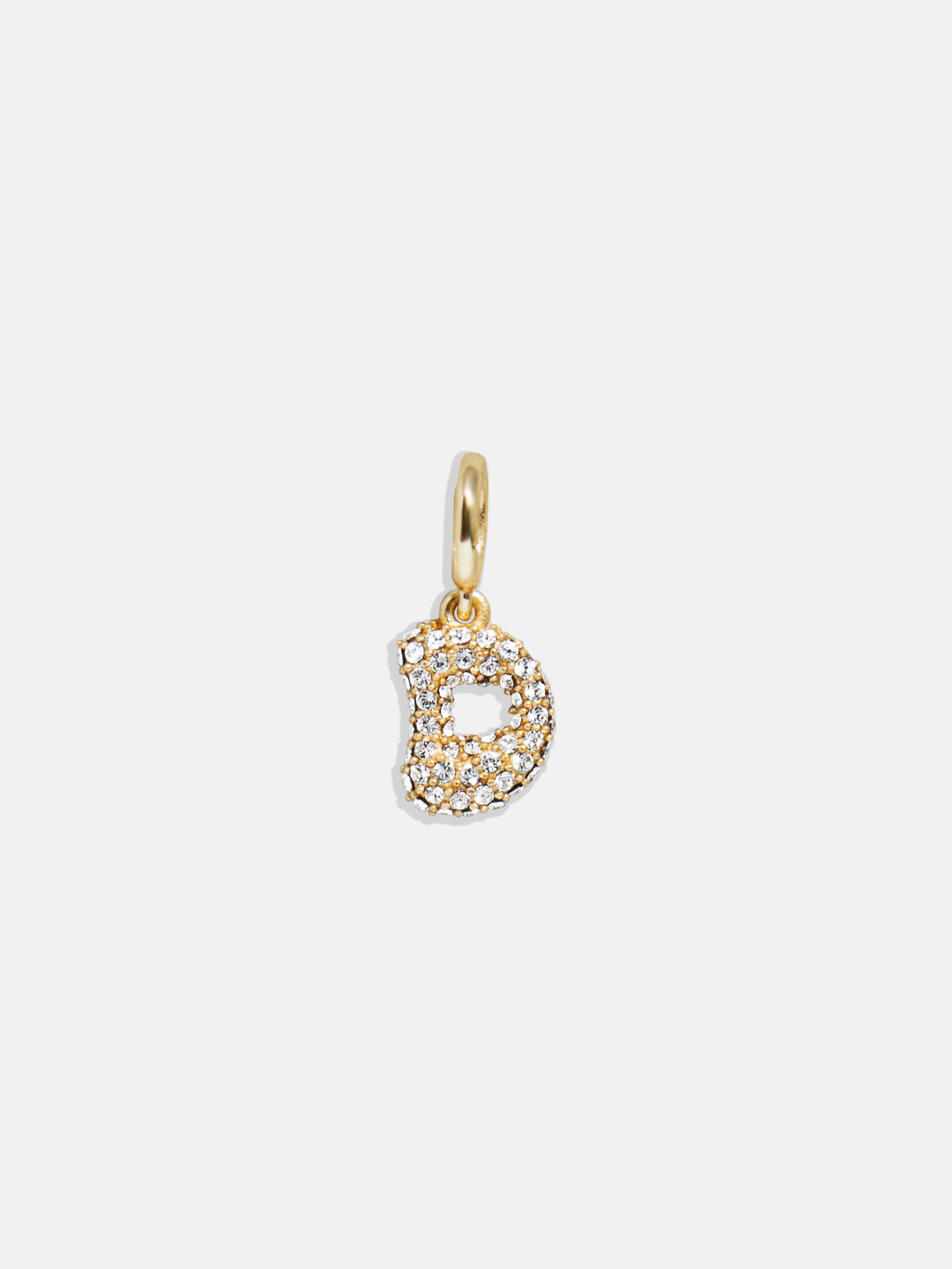 Pavé Bubble Initial Cluster Charm  - D