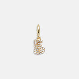 Pavé Bubble Initial Cluster Charm  - E