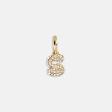 Pavé Bubble Initial Cluster Charm  - S
