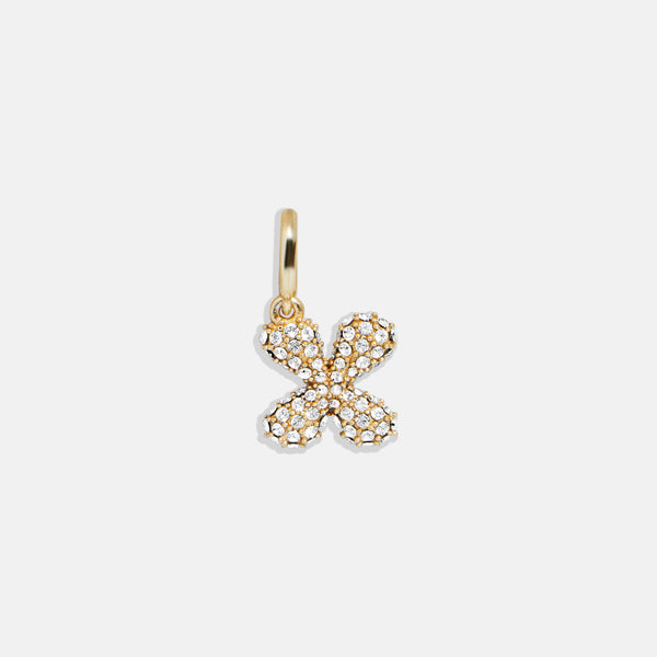 Pavé Bubble Initial Cluster Charm - X – Letter Charm for