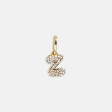 Pavé Bubble Initial Cluster Charm  - Z