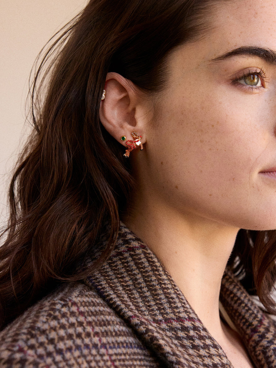 Skybound Reindeer Earrings - Reindeer