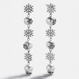 Snow And Behold Drop Earrings - Snowflake