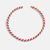 Mint Condition Collar Necklace - Red/White