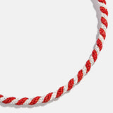 Mint Condition Collar Necklace - Red/White