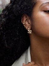 BaubleBar Nora Crystal Earrings - Gold/Pavé - 
    Stud earrings with pearls 


  
