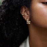 Nora Crystal Earrings - Gold/Pavé