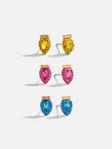 BaubleBar Merry & Bright Holiday Earring Set - Multi Christmas Lights - 
    Set of three holiday stud earrings
  
