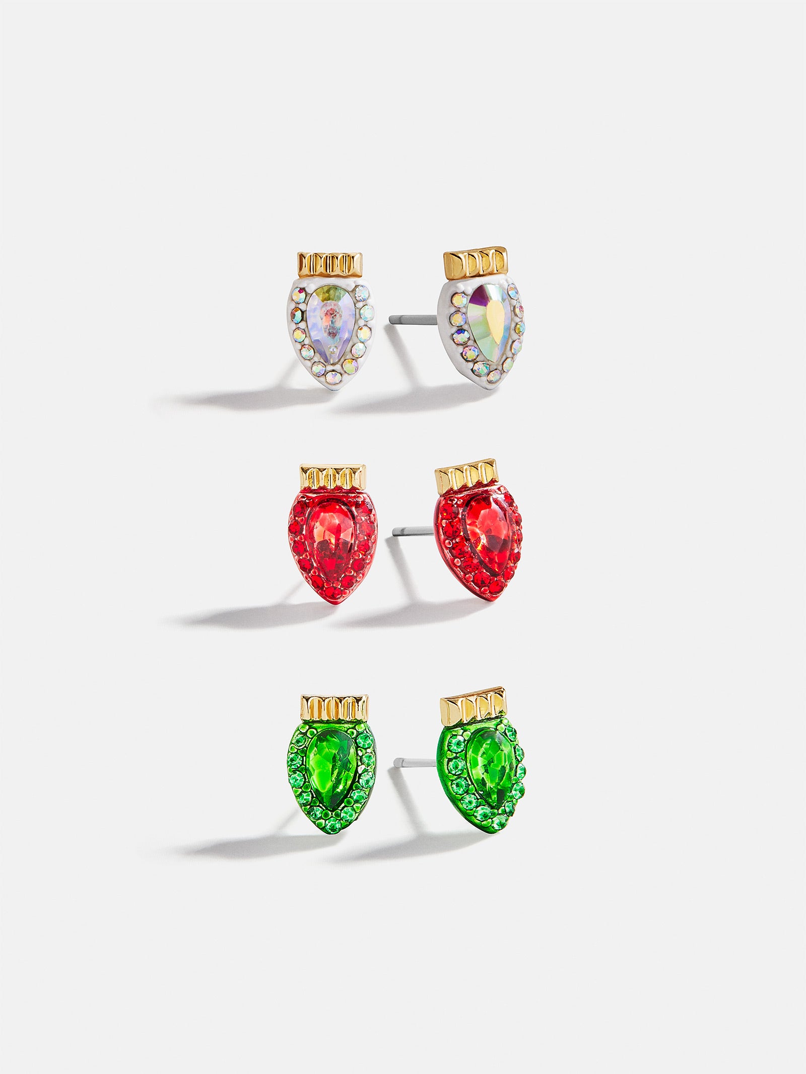 Merry & Bright Holiday Earring Set - Classic Christmas Lights