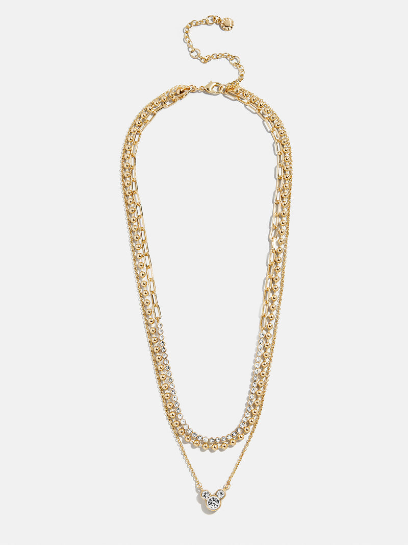 BaubleBar Disney Mickey Mouse Layered Necklace - Gold/Pavé - 
    Cyber Monday Ends Tonight: Special Deal
  
