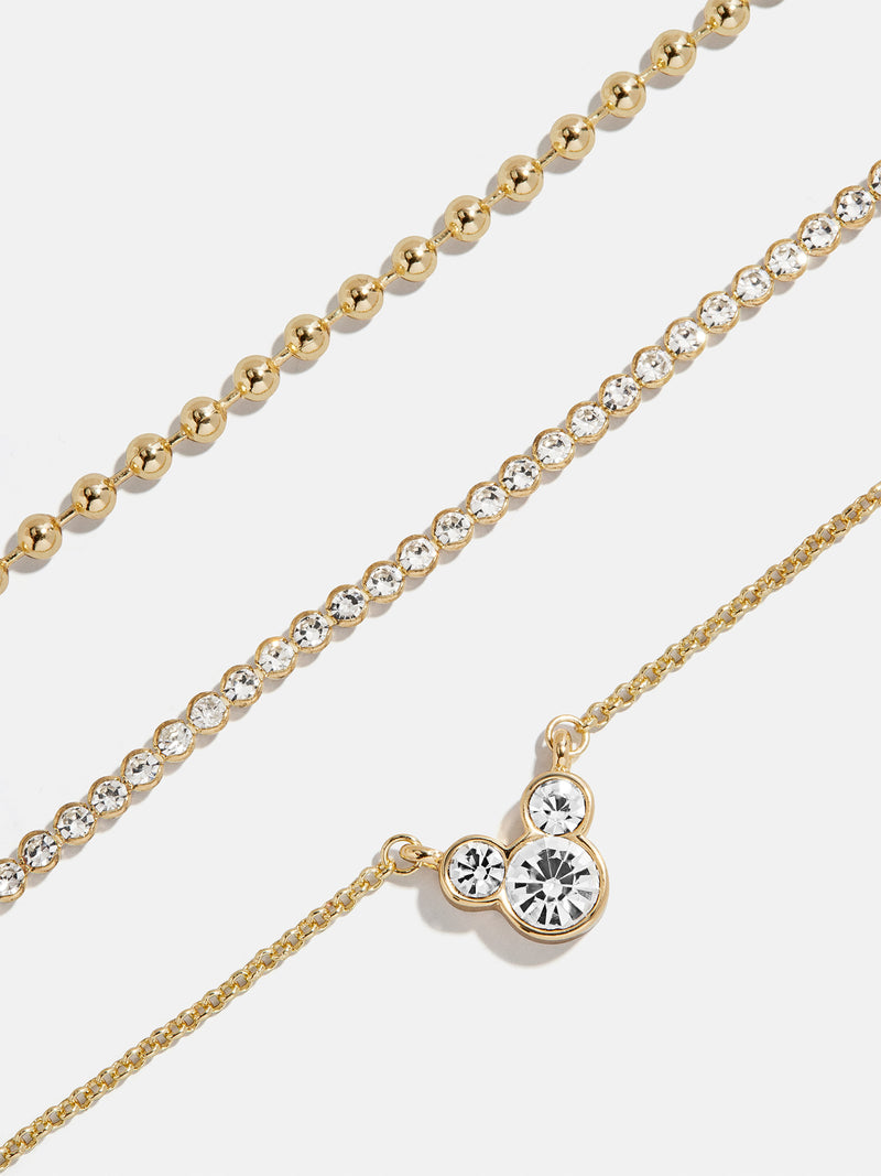 BaubleBar Disney Mickey Mouse Layered Necklace - Gold/Pavé - 
    Cyber Monday Ends Tonight: Special Deal
  
