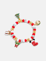BaubleBar Disney Mickey Mouse Christmas Charm Bracelet - Red/Green - 
    Disney beaded bracelet
  
