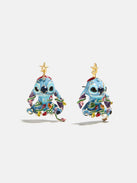 Disney Stitch Christmas Lights Earrings - Blue
