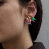 Peanuts Charlie Brown Christmas Earring Set - Multi