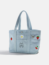 BaubleBar Light Denim - 
    Hand select 5 icons to personalize your tote
  
