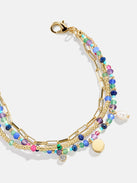 Rowan Semi-Precious Custom Layered Bracelet - Positano