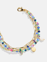 BaubleBar Rowan Semi-Precious Layered Bracelet - Positano - 
    3-in-1 chains for bracelet stack 
  
