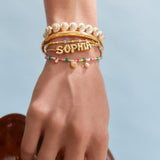 Rowan Semi-Precious Custom Layered Bracelet - Positano