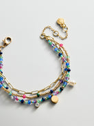 Rowan Semi-Precious Layered Bracelet - Positano