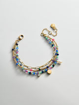 BaubleBar Rowan Semi-Precious Layered Bracelet - Positano - 
    3-in-1 chains for bracelet stack 
  
