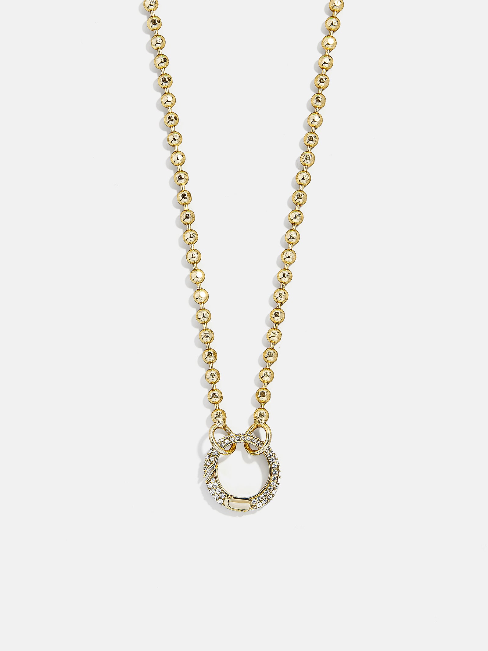 Cluster Charm Necklace Chain - Ball Chain & Charm Ring
