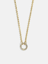 BaubleBar Cluster Charm Necklace Chain - Ball Chain & Charm Ring - 
    Ball chain layering necklace
  
