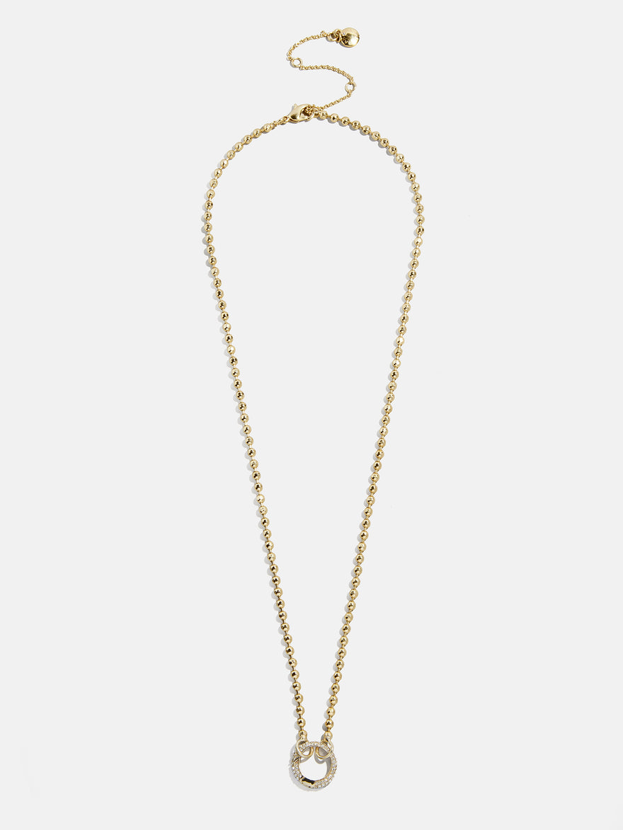 Cluster Charm Necklace Chain - Ball Chain & Charm Ring