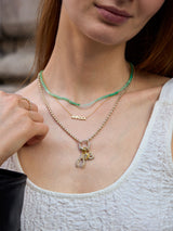 BaubleBar Cluster Charm Necklace Chain - Ball Chain & Charm Ring - 
    Ball chain layering necklace
  
