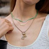 Cluster Charm Necklace Chain - Ball Chain & Charm Ring
