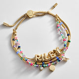 Rowan Semi-Precious Custom Layered Bracelet - Positano