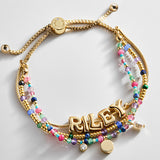 Rowan Semi-Precious Custom Layered Bracelet - Positano