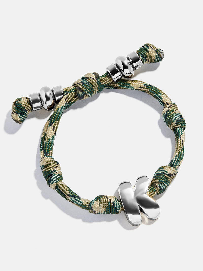 BaubleBar Silver - 
    Initial waterproof paracord bracelet
  
