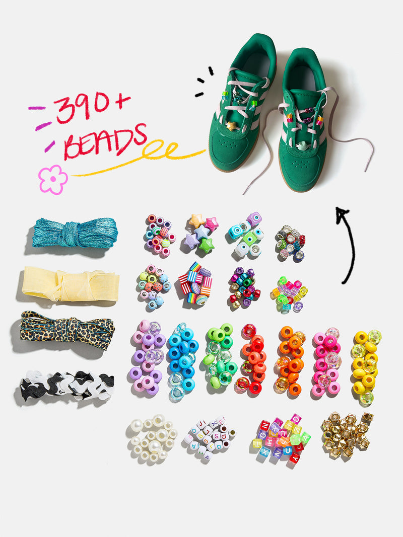 BaubleBar Kids’ DIY Shoelace Craft Kit - Shoelace DIY Kit - 
     Bead kit to make your own shoe charms for sneakers
  
