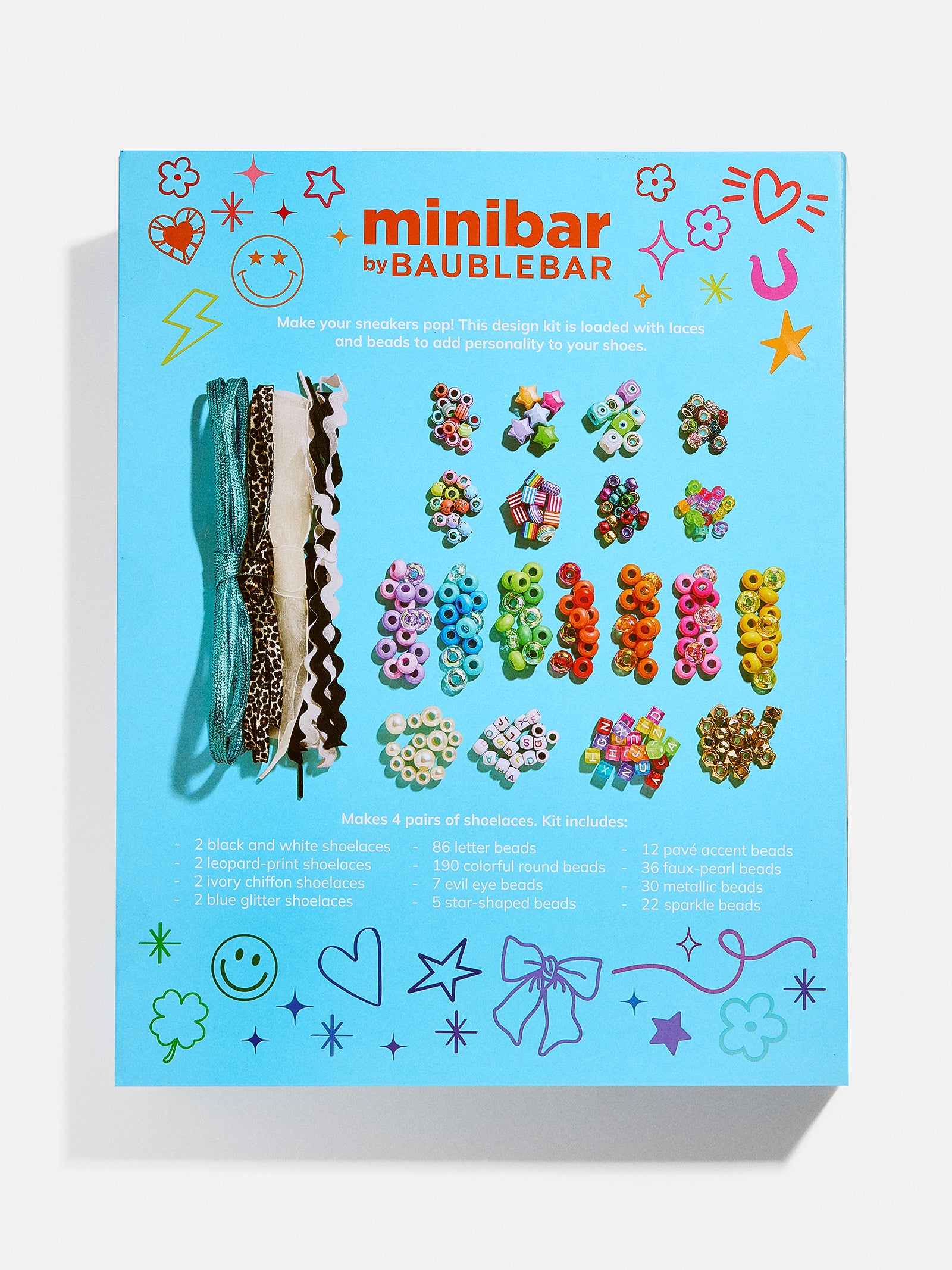 View of Kids’ DIY Shoelace Craft Kit - Shoelace DIY Kit – Bead kit to make your ...