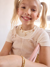 BaubleBar En Pointe Kids’ Charm Necklace - Ballet - 
    Gold paperclip chain with charms
  
