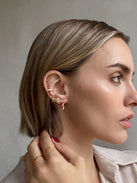 Holiday Twist Candy Cane Stud Earrings - Candy Cane