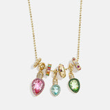 Merry & Bright Christmas Charm Necklace - Christmas Lights
