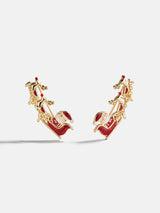 BaubleBar Reindeer Ride Crawler Earrings - Reindeer Sleigh - 
    Christmas holiday earrings 
  
