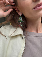 Disney Mickey Mouse Christmas Tree Statement Earrings - Christmas Tree