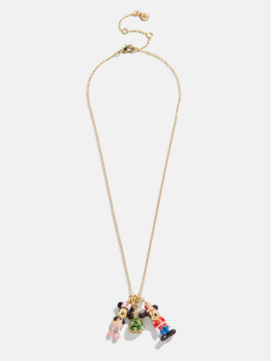 Disney Mickey Mouse & Minnie Mouse Nutcracker Charm Necklace - Multi