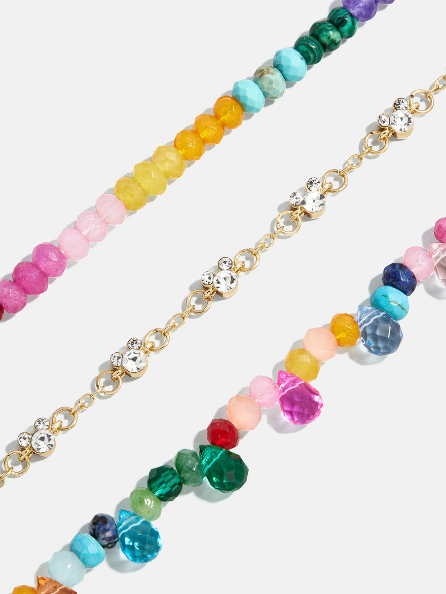 Disney Mickey Mouse Semi-Precious Layered Bracelet - Multi